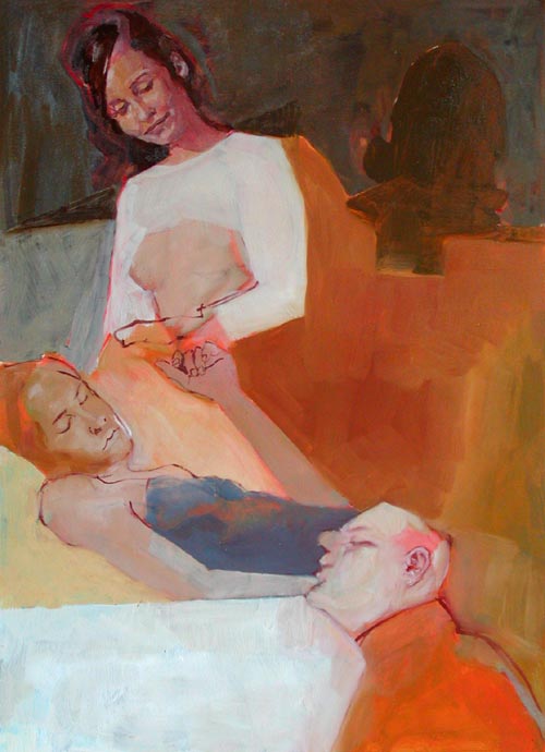 'deposition' oil on canvas 60x84cm